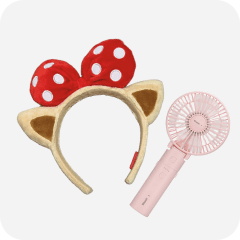 Provides <b>essential gear rental</b> (fan, stool, headband, etc)